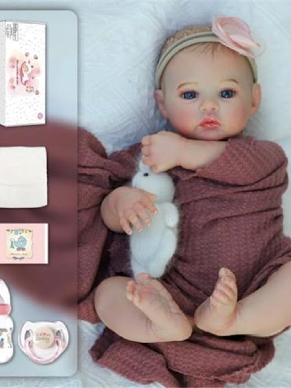 18 Inch Realistic Baby Doll Girl - Picture 5 of 6